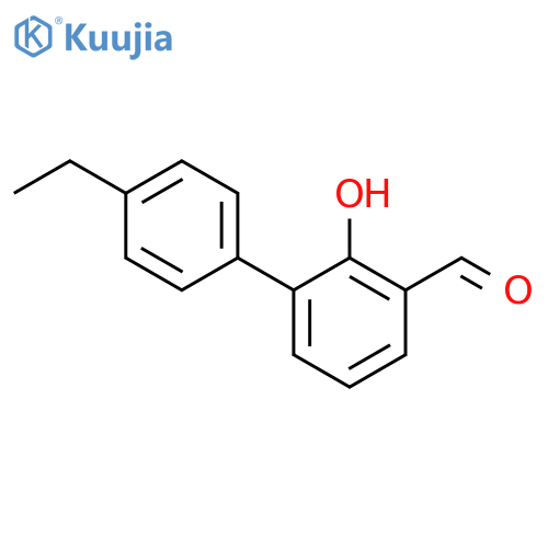 [1,1'-Biphenyl]-3-carboxaldehyde, 4'-ethyl-2-hydroxy- structure