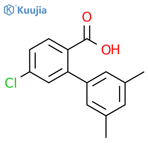 [1,1'-Biphenyl]-2-carboxylic acid, 5-chloro-3',5'-dimethyl- structure