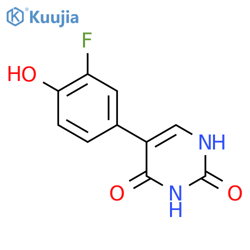 (2,4)-Dihydroxy-5-(3-fluoro-4-hydroxyphenyl)pyrimidine structure