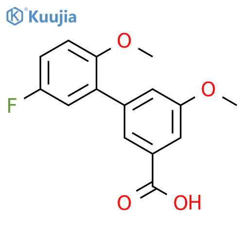 [1,1'-Biphenyl]-3-carboxylic acid, 5'-fluoro-2',5-dimethoxy- structure