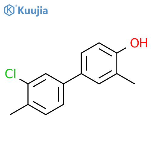 [1,1'-Biphenyl]-4-ol, 3'-chloro-3,4'-dimethyl- structure