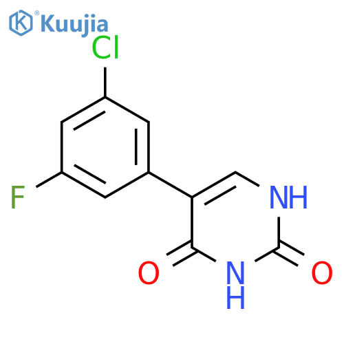 5-(3-Chloro-5-fluorophenyl)-(2,4)-dihydroxypyrimidine structure