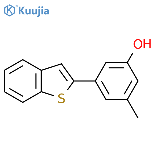 3-(1-Benzothiophen-2-yl)-5-methylphenol structure