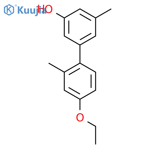 5-(4-Ethoxy-2-methylphenyl)-3-methylphenol structure