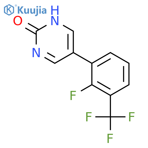 5-(2-Fluoro-3-trifluoromethylphenyl)-2-hydroxypyrimidine structure