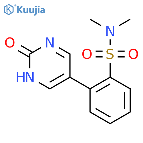N,N-Dimethyl-2-(2-oxo-1H-pyrimidin-5-yl)benzenesulfonamide structure