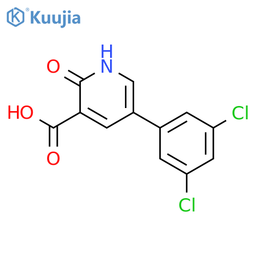 5-(3,5-Dichlorophenyl)-2-hydroxynicotinic acid structure