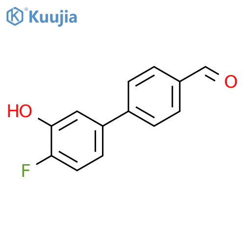2-Fluoro-5-(4-formylphenyl)phenol structure