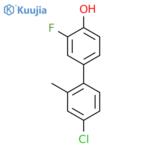 4-(4-Chloro-2-methylphenyl)-2-fluorophenol structure