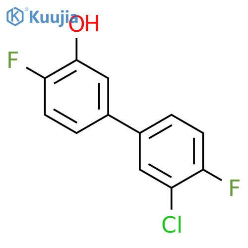 5-(3-Chloro-4-fluorophenyl)-2-fluorophenol structure