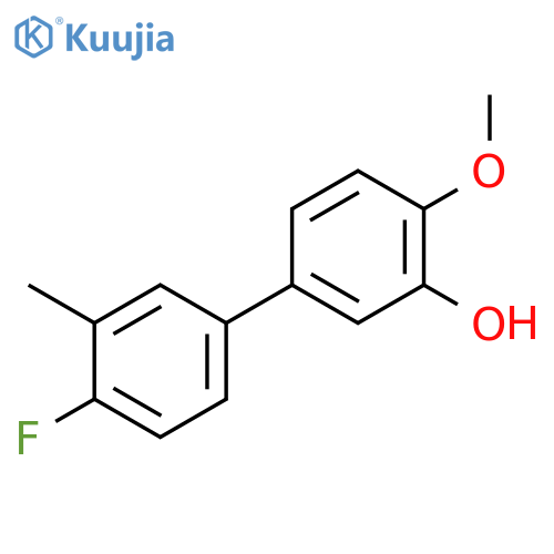 5-(4-Fluoro-3-methylphenyl)-2-methoxyphenol structure