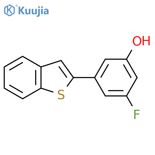 3-(1-Benzothiophen-2-yl)-5-fluorophenol structure