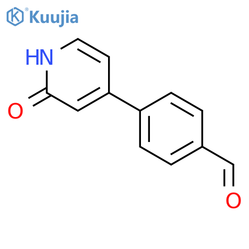 4-(4-Formylphenyl)-2-hydroxypyridine structure