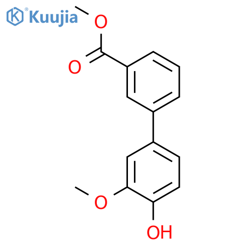4-(3-Methoxycarbonylphenyl)-2-methoxyphenol structure