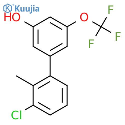 5-(3-Chloro-2-methylphenyl)-3-trifluoromethoxyphenol structure