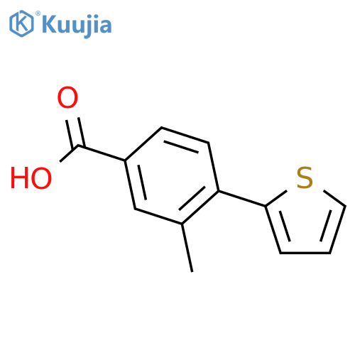 3-Methyl-4-(thiophen-2-YL)benzoic acid structure