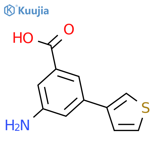 3-Amino-5-(thiophen-3-YL)benzoic acid structure