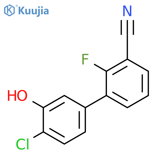 2-Chloro-5-(3-cyano-2-fluorophenyl)phenol structure