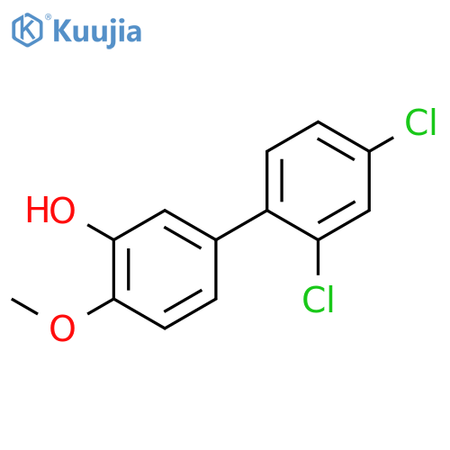 5-(2,4-Dichlorophenyl)-2-methoxyphenol structure