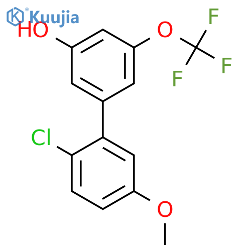 5-(2-Chloro-5-methoxyphenyl)-3-trifluoromethoxyphenol structure