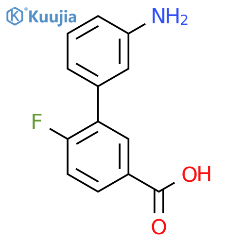 3-(3-Aminophenyl)-4-fluorobenzoic acid structure
