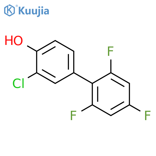 2-Chloro-4-(2,4,6-trifluorophenyl)phenol structure