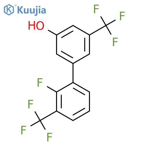 5-(2-Fluoro-3-trifluoromethylphenyl)-3-trifluoromethylphenol structure