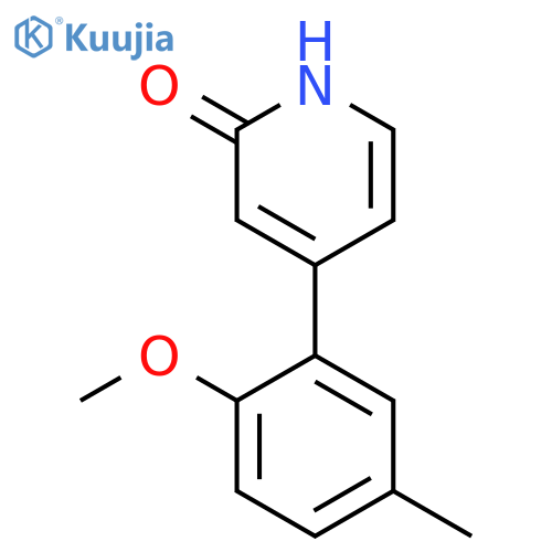 2-Hydroxy-4-(2-methoxy-5-methylphenyl)pyridine structure