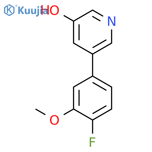5-(4-Fluoro-3-methoxyphenyl)pyridin-3-ol structure
