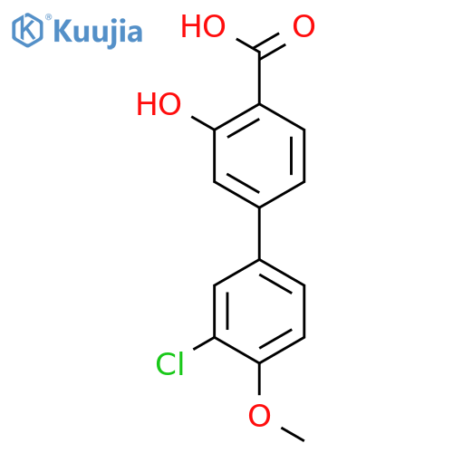 4-(3-Chloro-4-methoxyphenyl)-2-hydroxybenzoic acid structure