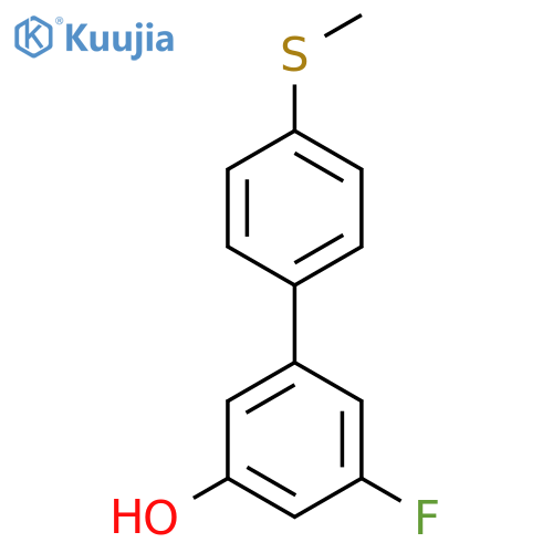 3-Fluoro-5-(4-methylthiophenyl)phenol structure