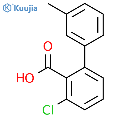 6-Chloro-2-(3-methylphenyl)benzoic acid structure