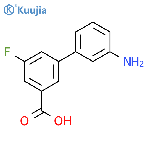 3-(3-Aminophenyl)-5-fluorobenzoic acid structure