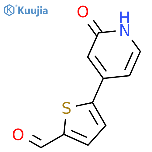 4-(5-Formylthiophen-2-YL)-2-hydroxypyridine structure