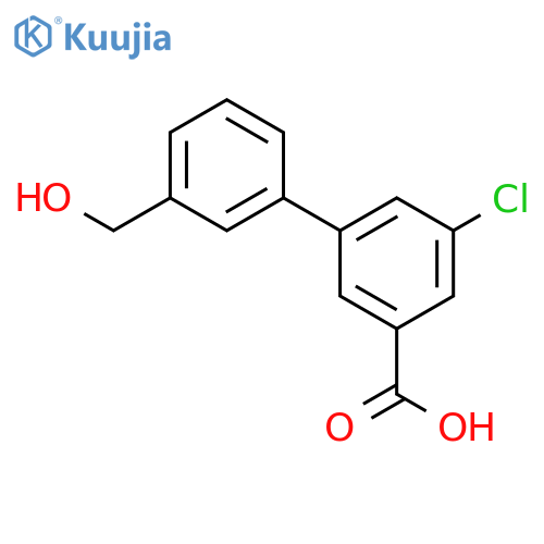 5-Chloro-3-(3-hydroxymethylphenyl)benzoic acid structure