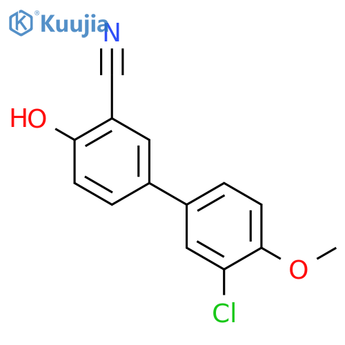 4-(3-Chloro-4-methoxyphenyl)-2-cyanophenol structure