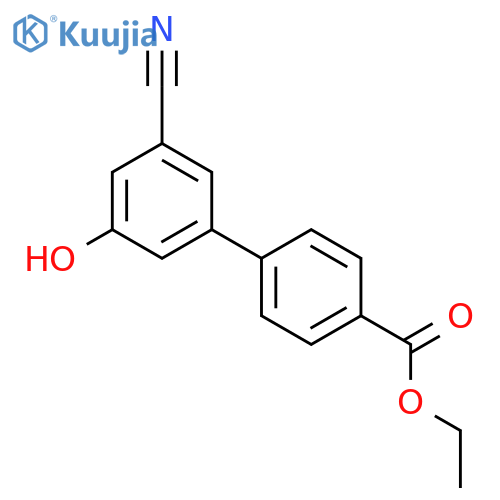3-Cyano-5-(4-ethoxycarbonylphenyl)phenol structure