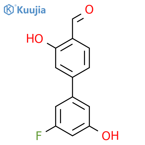 5-(3-Fluoro-5-hydroxyphenyl)-2-formylphenol structure