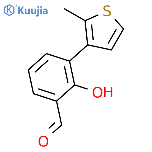 2-Formyl-6-(2-methylthiophenyl)phenol structure