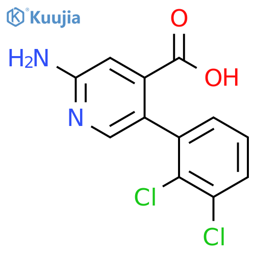 4-Pyridinecarboxylic acid, 2-amino-5-(2,3-dichlorophenyl)- structure