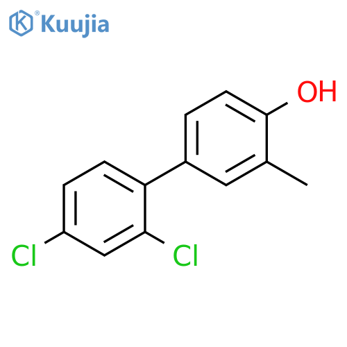 [1,1'-Biphenyl]-4-ol, 2',4'-dichloro-3-methyl- structure