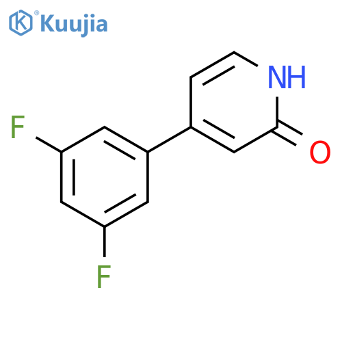 2(1H)-Pyridinone, 4-(3,5-difluorophenyl)- structure