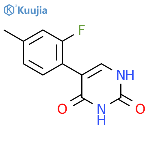 (2,4)-Dihydroxy-5-(2-fluoro-4-methylphenyl)pyrimidine structure