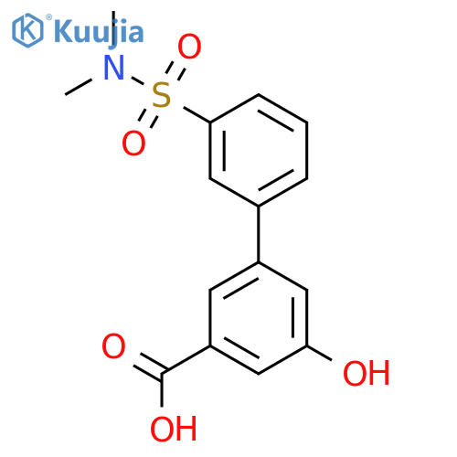 3-(3-N,N-Dimethylsulfamoylphenyl)-5-hydroxybenzoic acid structure