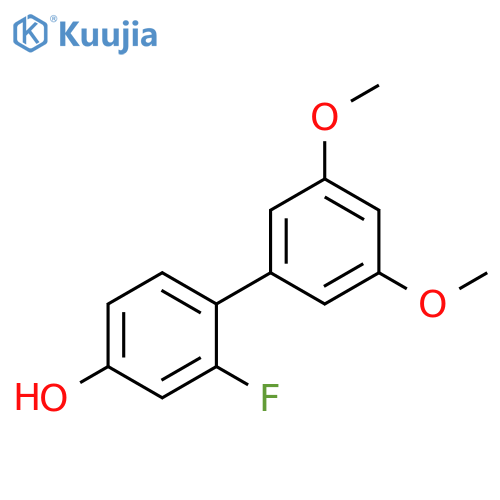 [1,1'-Biphenyl]-4-ol, 2-fluoro-3',5'-dimethoxy- structure