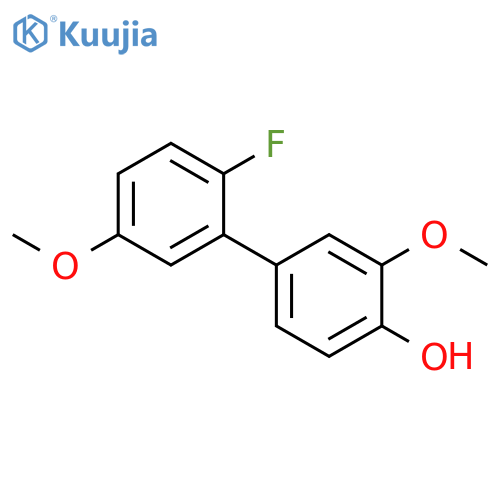 [1,1'-Biphenyl]-4-ol, 2'-fluoro-3,5'-dimethoxy- structure
