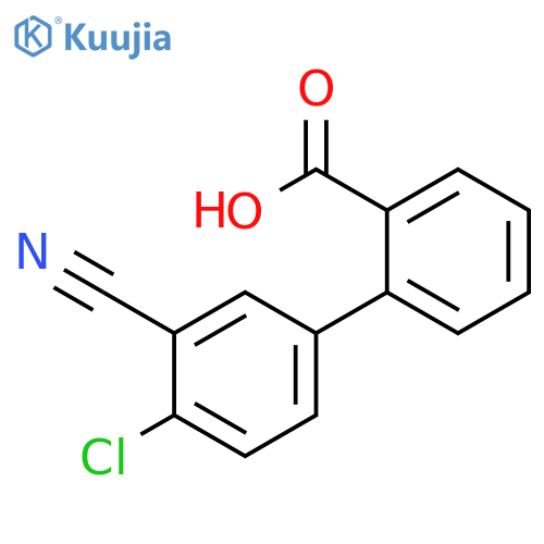 2-(4-Chloro-3-cyanophenyl)benzoic acid structure