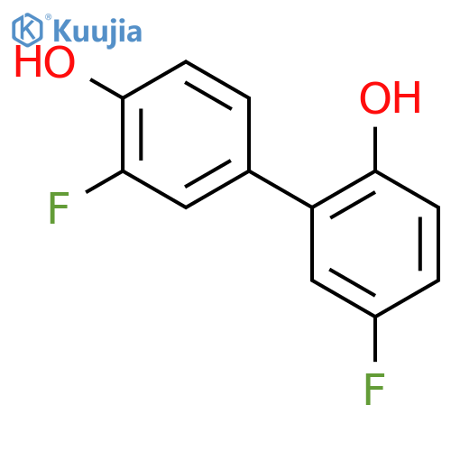 2-fluoro-4-(5-fluoro-2-hydroxyphenyl)phenol structure