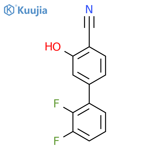 4-(2,3-difluorophenyl)-2-hydroxybenzonitrile structure