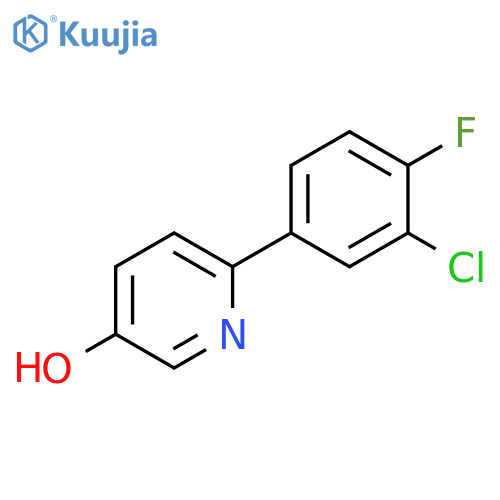 3-Pyridinol, 6-(3-chloro-4-fluorophenyl)- structure